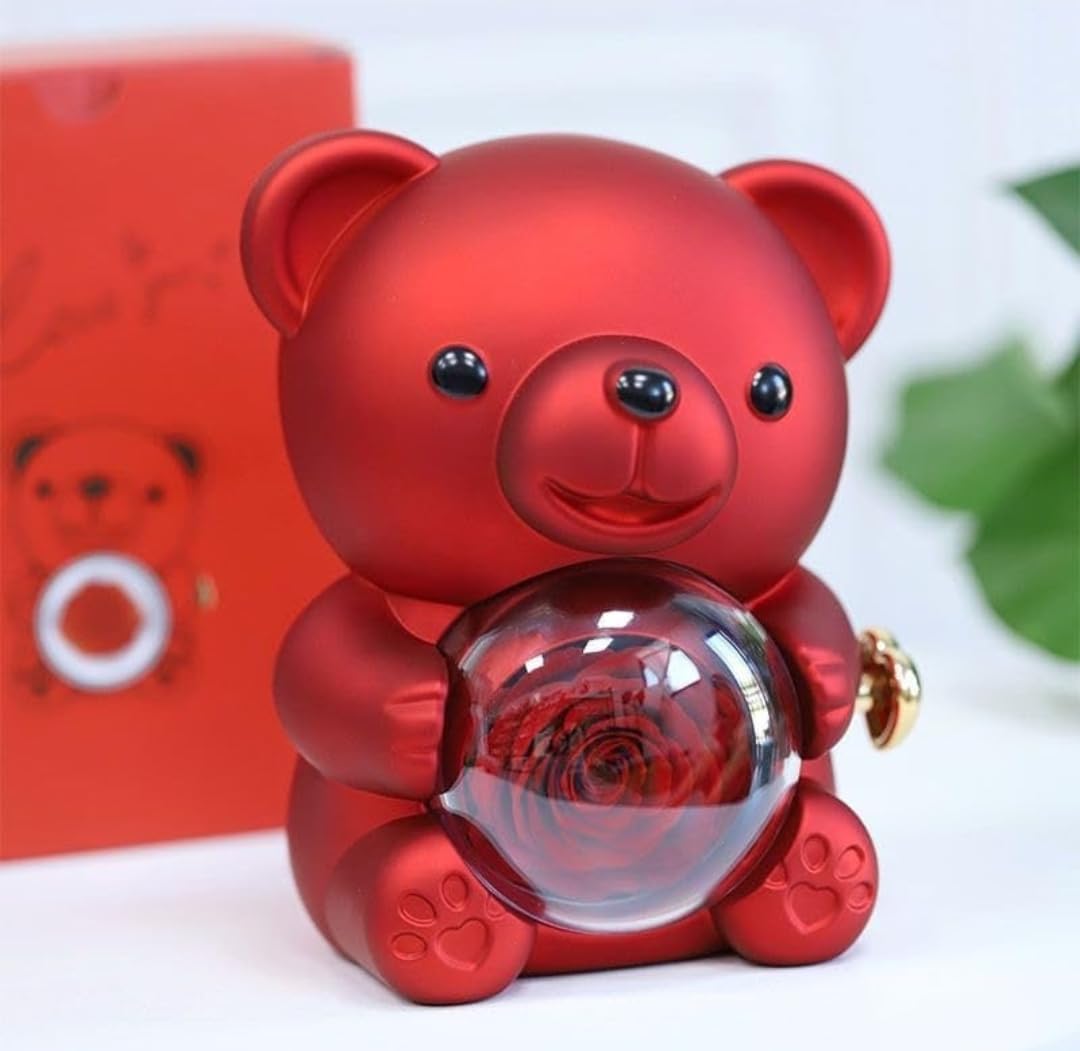 Hugging Bear Ring Boxes Gift