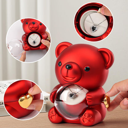 Hugging Bear Ring Boxes Gift