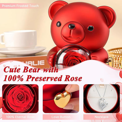 Hugging Bear Ring Boxes Gift