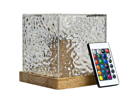 Water Waves Rgb Cube Lamp.